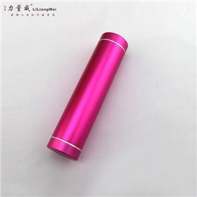 單節(jié)小圓形移動(dòng)電源2600毫安 帶LED移動(dòng)電源定制禮品