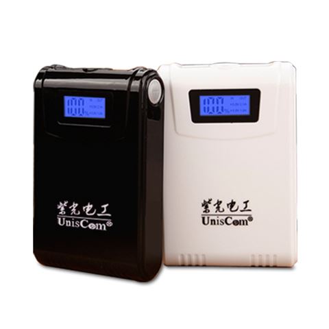 力量威 圣誕帶液晶屏移動(dòng)電源10000毫安多功能安全充電寶