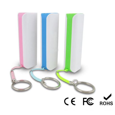 廠家訂制 單節(jié)鑰匙環(huán)掛繩移動(dòng)電源 羅馬式 攜帶方便 急應(yīng)充電