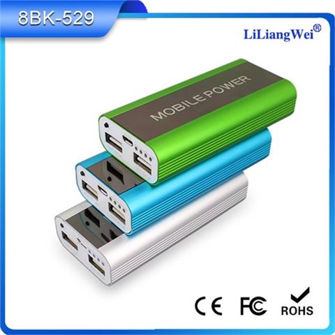 鋁殼移動電源5200毫安 移動電源充電寶定制禮品
