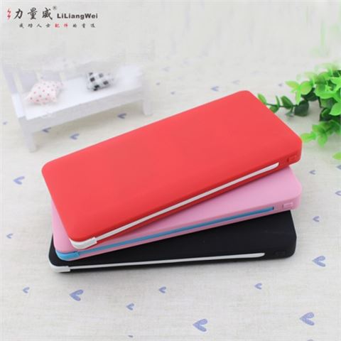 超薄聚合物移動電源 自帶線移動電源充電寶定制